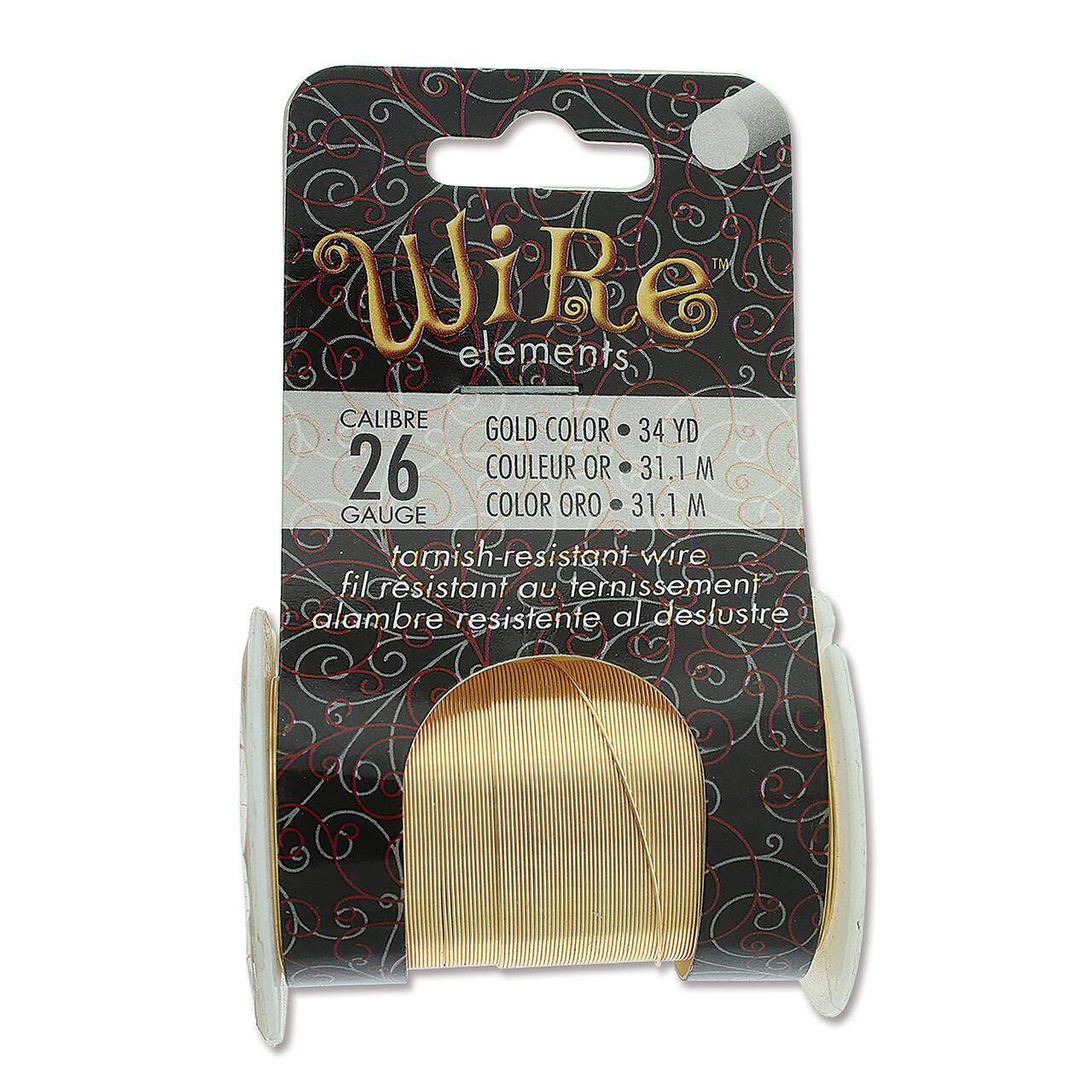 The Beadsmith® Wire™ Elements 26 Gauge Tarnish-Resistant Wire